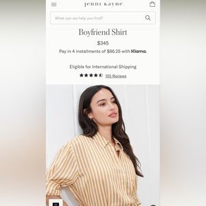 Jenni Kayne Boyfriend Designer Shirt